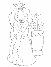 Happy birthday queen coloring pages for party entertainment! Queen Coloring Page Coloring Home