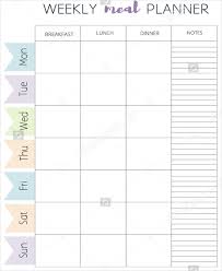 Meal Plan Template 22 Free Word Pdf Psd Vector Format