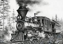 Historic Steam By James Williamson Train Drawing Pyrography Pyrography Art