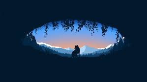 Wolf Cave Minimalist 3840 X 2160 Minimalist Wallpaper Wolf Wallpaper Minimalist Desktop Wallpaper