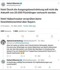 Auf twitter setzt sich die polizei münchen dagegen zur wehr, sie verheimliche den namen des messerangreifers vom hauptbahnhof. So Witzig Geht Die Polizei Munchen Gegen Corona Fake News Vor Volksverpetzer