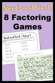 Factoring Activity Factoring Polynomials Teaching Algebra Polynomials
