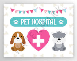 Pet Adoption Party Pet Hospital Sign Digital Files Instant Etsy In 2020 Pet Adoption Party Animal Hospital Adoption Party