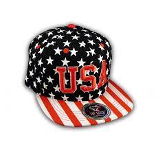 This Is A High Quality Black Usa Star Spangled Snapback Hat From Top Level It Has Embroidered Usa In 3d On The Front With Red A Snapback Hats Hats Snapback