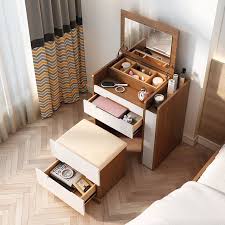 Modern Dressing Table With Mirror Multifunctional Makeup Vanity Set Drawers Stool Included Makeup Vanities Bedroom Furniture Furniture The best of modern, priced for real life.