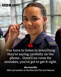 Mia, 21, applied for the job "on a whim" and feels as though she's  representing the younger generation by working in emergency response. Read  more: https://bbc.in/41NPAd7