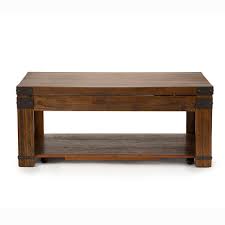 Pemberly row coffee table in gray cement and chrome. Arusha 48 In Cherry Large Rectangle Wood Coffee Table With Lift Top Ar200c The Home Depot