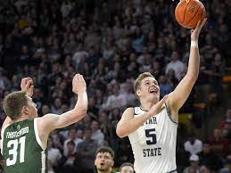 Utah State Answered The Bell By Pulling Away In Second Half Of 77 61 Win Over Colorado State Utah Football College Basketball Game Utah