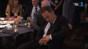Clarkson says the decision of rioli's to retire was something. Brownlow Medal 2018 Alastair Clarkson Caught Napping During Tom Mitchell Speech