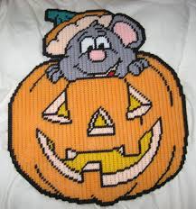 Brightly colored and geometric, these patterns are trendy and cheerful, so stitch the entire set using blueprint's free pattern and four small squares of plastic canvas. Halloween Plastic Canvas Patterns