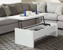 Living room wood lift top dining coffee table hidden compartment storage space. Contemporary White Lift Top Coffee Table 721248 Cocktail Tables New Age Chicago Furniture Co