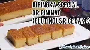 Glutinous Rice Cake Bibingkang Malagkit English Subtitle Youtube Rice Cake Recipes Dessert Cake Recipes Rice Cakes