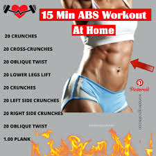 15 Min Abs Workout At Home Abs Workout Ab Workout At Home At Home Workouts