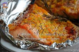 Ricette salmone fresco al forno. Salmone Con Verdure Secondo Piatto Ricetta Pesce Cooking Giulia