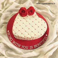 The heart shape of the cake makes the moment more romantic if you are planning a date or a valentines eve with your partner then the cake is perfect for the celebration. Birthday Cake Designs Heart Shape Valentine Day Cake Ideas Valentine Cake Ideas For Sweetheart Write Name On Heart Shaped Birthday Cake