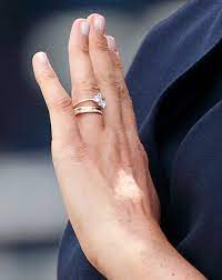 It looks like meghan markle has some new bling. Meghan Markle Changes Flawless Engagement Ring Hello