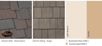 Best known as a color between brown and gray, taupe is a subtle hue of striking appeal. Exterior Color Schemes Featuring Taupe Hand Split Shake Siding