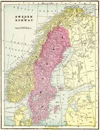 1900 Antique Norway Map Sweden Map Vintage Map Of Sweden Map Of Norway Gallery Wall Art Gift For Traveler Map Collect Norway Map Sweden Map Ancient World Maps
