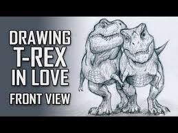 Draw a smooth line, which will act as the center of its head. Trex Vs Indominus Rex Cartoon Tutorial Pt 2 How To Draw Cartoon Blue By Beanie Draws