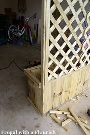 Frugal With A Flourish How To Build A Lattice Planter Box Raised Planter Boxes Planter Boxes Lattice