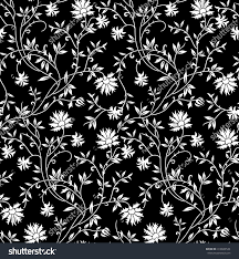 42 graphic elements and 20 seamless patterns. Black And White Floral Pattern Screen Printing Designs Flower Print Pattern Black And White Illustration
