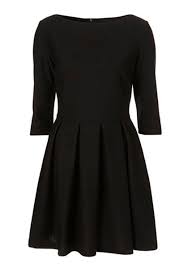 Black Pleated Seven S Sleeve Skinny Cotton Blend Dress Cotton Blends Dress Fashion Black Pleated Dress