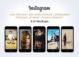 Take advantage of video and story ads to increase conversion rates. Free Instagram Sponsored Live Status Stories Ui Mockup Psd Good Mockups