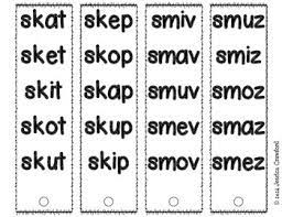 Frex balb spig selm sliv timp 6. Fluency Fans Nonsense Words Ccvc Blends Set 1 By Jessica Michele