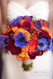Purple And Orange Fall Wedding Bouquets Wedding Bouquets Wedding Flowers