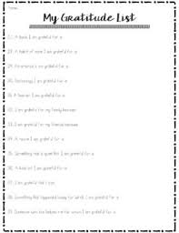 My Gratitude List A Positive Psychology Worksheet To Cultivate Joy Freebie Positive Psychology Gratitude List Counseling Teacher