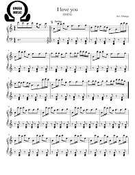 I Love You Omfg My Love Piano Songs For Beginners Piano Sheet