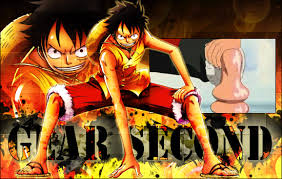This wallpaper is about one piece wallpaper, monkey d. Luffy Gear Second By Seirenn On Deviantart