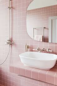 Carrelage rose salle de bain. Carrelage Rose Pink Tile Bathroom Bathroom Interior Design Pink Bathroom
