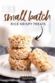 Small Batch Rice Krispie Treats In A Muffin Pan Dessert For Two In 2021 Small Desserts Rice Krispie Treats Chocolate Cake Recipe Easy