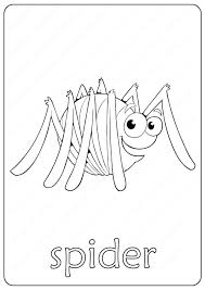 Printable Spider Coloring Page Book Pdf In 2020 Spider Coloring Page Coloring Pages Spider Cartoon
