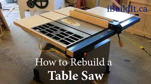 How To Rebuild An Old Table Saw Woodworking Tool Plans Table Saw Router Woodworking