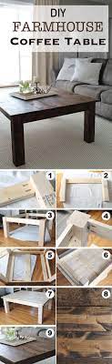 Diy coffee table ideas such as those presented in today's post will open up your horizons to a creative world of cool coffee table plans that are not only smart pieces of furniture but are cheap and can offer multiple uses. 15 Creative Diy Coffee Table Ideas You Can Build Yourself Homelovr Diy Farmhouse Coffee Table Coffee Table Farmhouse Furniture Diy