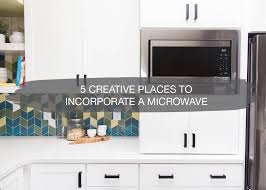 These kitchen microwave cabinet come in varied designs, sure to complement your style. Hidden Microwave 5 Creative Places To Incorporate One