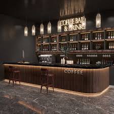 Hot Sale LED-Barth eke Restaurant Design Kassierer an der Rezeption Fitness  studio Empfangs theke mit Wein regal