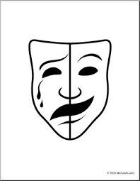 In the heart of the beast puppet and mask theatre brings people together for the common good through the power of puppet and mask performance. Clip Art Comedy And Tragedy Masks 2 Coloring Page I Abcteach Com Abcteach