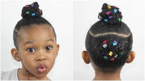 I liked the (2) variations of the hair cuffs. Two Braid Buns W Hair Cuffs Natural Hairstyles For Kids Youtube