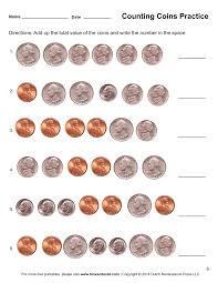 counting money printable worksheet tim s printables