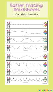 Easter writing prompts and journal topics inspire students to write about the easter season and what it means to them. Easter Tracing Worksheets For Preschoolers Preschool Writing Activities Answers Nilekayakclub