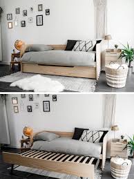 lit gigogne bois naturel idee chambre d amis canape chambre lit gigogne