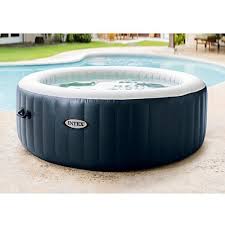 Intex L G Fr 28406ex Pure Spa 4 Places Rond Bulles Led 795 L Bleu Marine 196 X 71 Cm Spa Gonflable Spa Gonflable Intex Gonflable