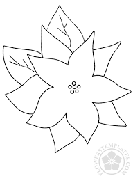 Beautiful designs for beading, easy to follow full color instructions. Large Poinsettia Flower Coloring Page Flowers Templates
