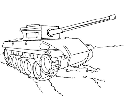 Army tanks coloring pages are coloring pictures with armored fighting vehicles on caterpillar to the course, with a big gun on the top. Online Coloring Pages Pages Coloring Tank Military Coloring Pages
