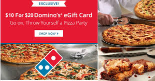 About this deal the deal. Domino S Pizza 10 For 20 Egift Card