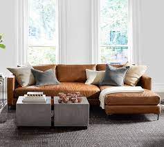 Bathroom light fixtures + vanity lighting. Jake Leather Sofa Chaise Sectional Pottery Barn
