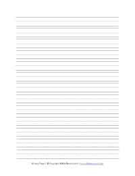 Primary Handwriting Paper All Kids Network